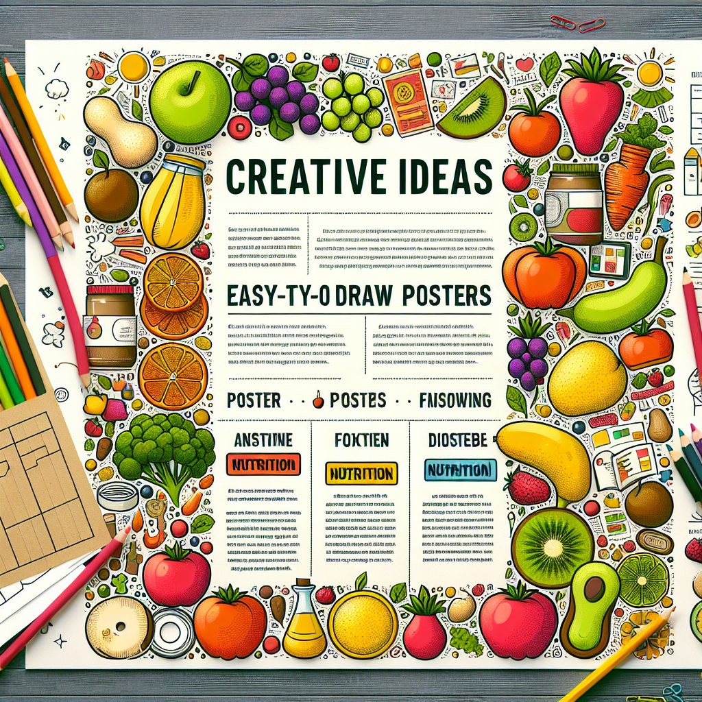 Ide Kreatif Membuat Poster Makanan Sehat yang Mudah Digambar untuk